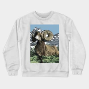 mountain goat Crewneck Sweatshirt
